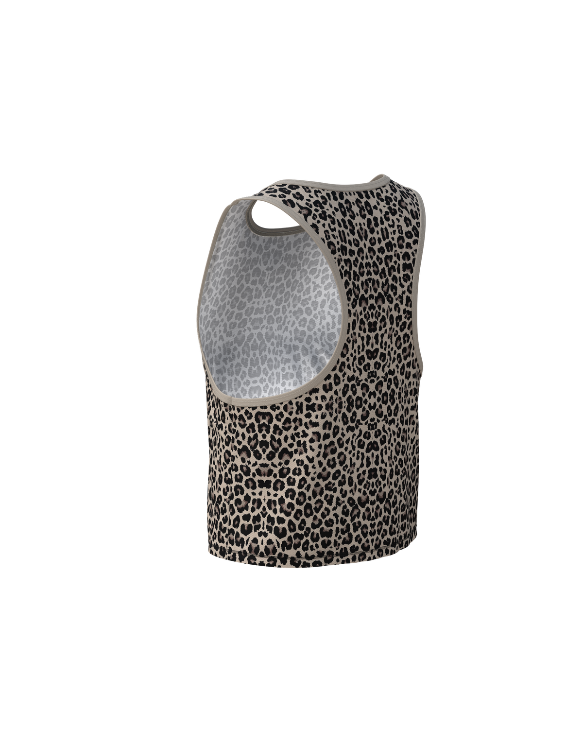 MAVRIK CROP TOP LEOPARD - Tee-shirts - maillot sans manches crop top trail-running femme - kinetik-adrenalink