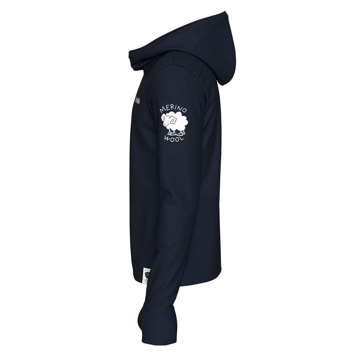 MERINOWOOL MEN BASLAYER HOODY-Maillot manches longues homme trail-running-kinetik-adrenalink