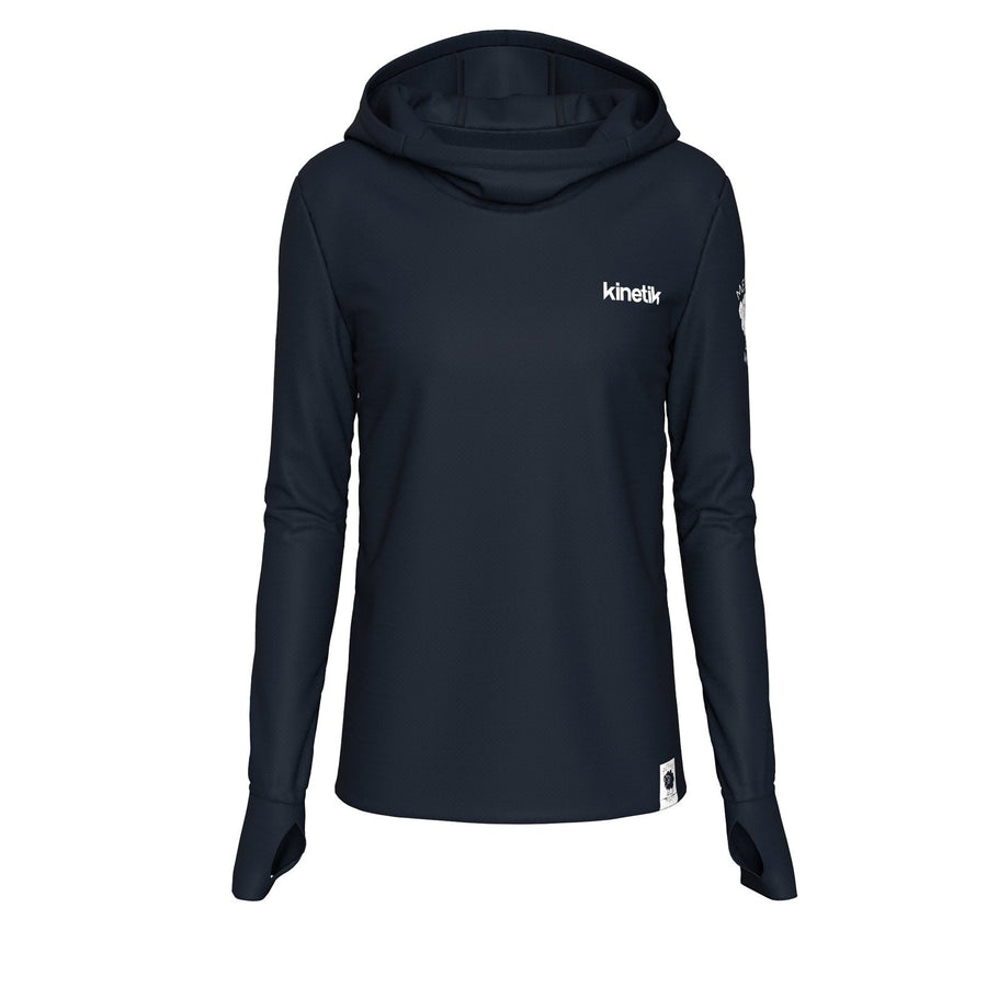 MERINOWOOL WOMEN BASLAYER HOODY - - Maillot manches longues femme trail-running - kinetik-adrenalink