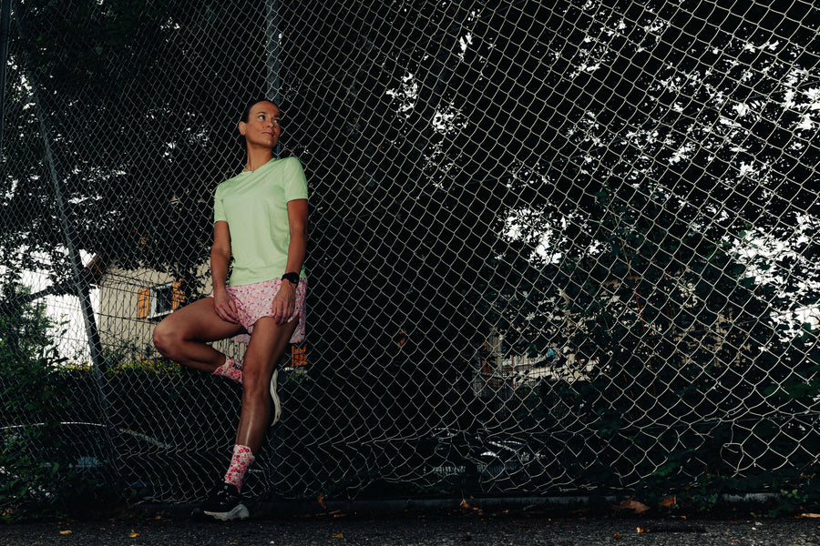 Maillots trail-running FALKON MATCHA WOMEN - 2 - kinetik