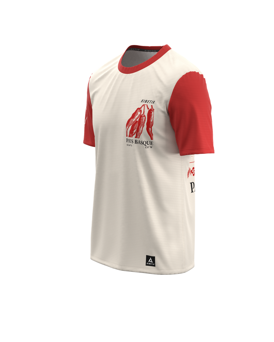 Maillots trail-running FALKON MEN PAYS BASQUE PEPPER - 1 - kinetik
