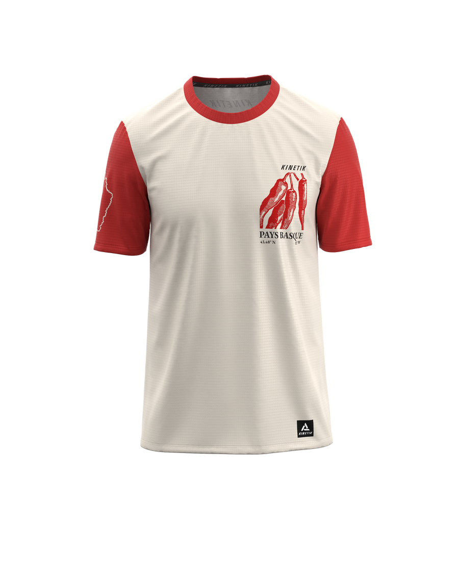 Maillots trail-running FALKON MEN PAYS BASQUE PEPPER - 3 - kinetik
