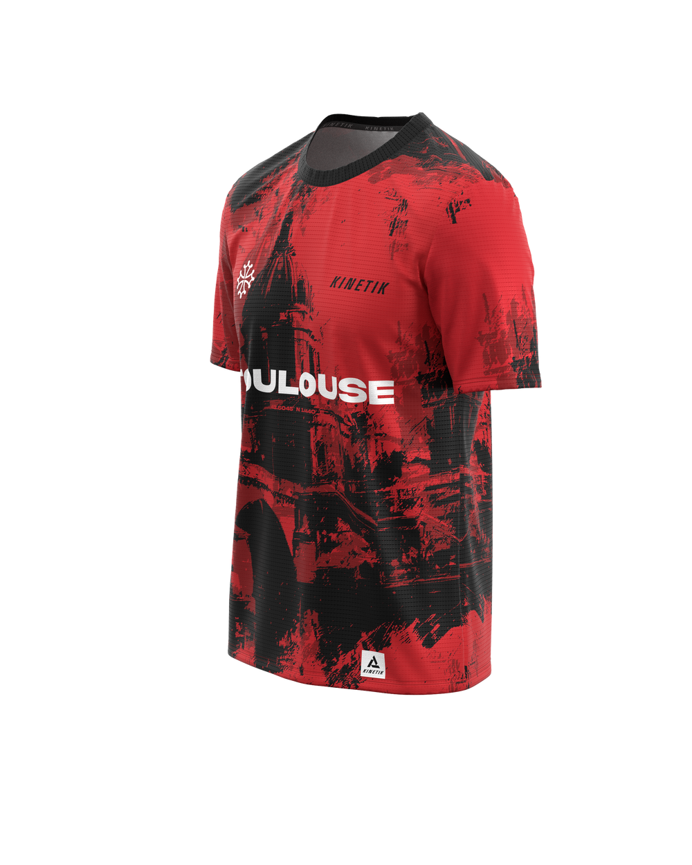 Maillots trail-running FALKON TOULOUSE RED MEN - 1 - kinetik