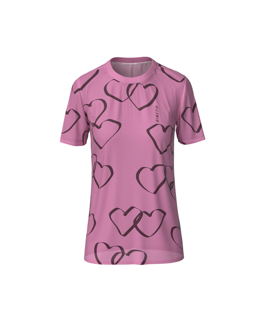 FALKON WOMEN HEART PARADE FLAMINGO - Maillots trail-running - 2 - kinetik-adrenalink
