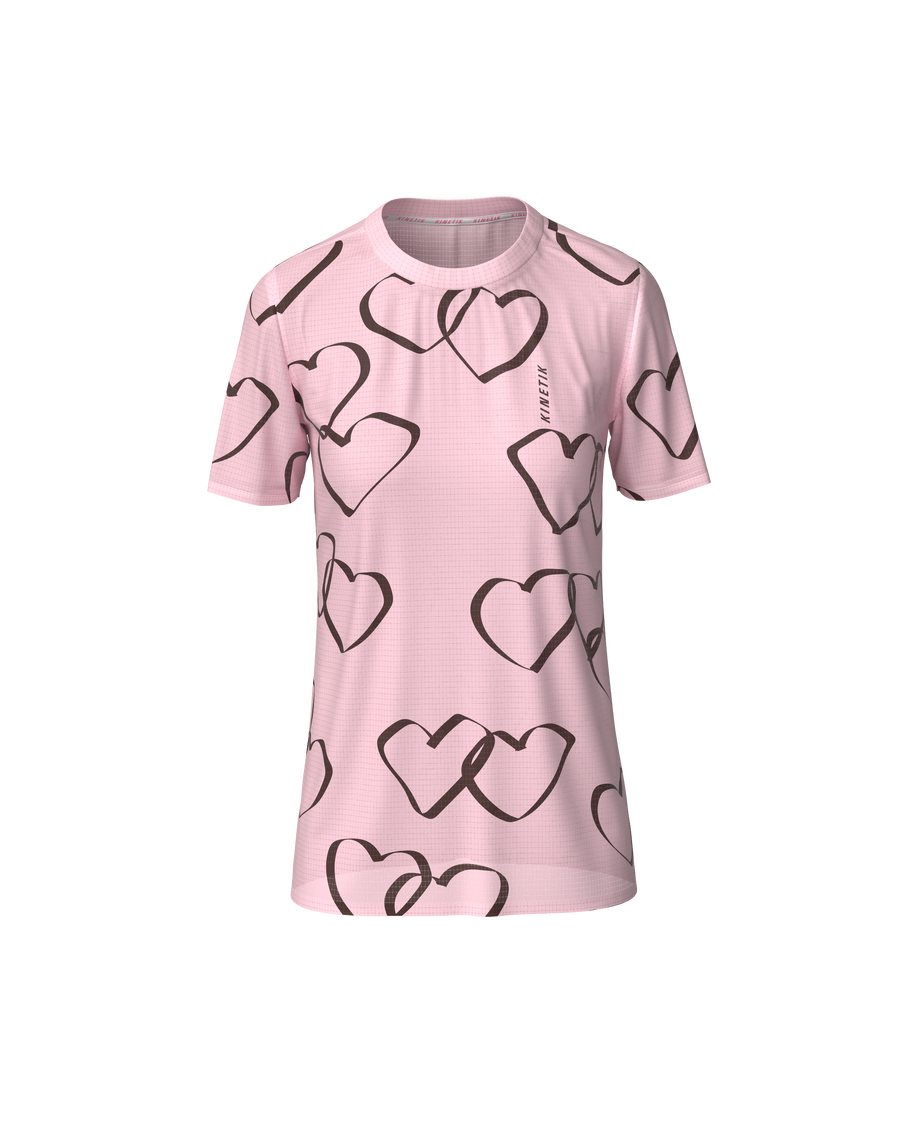 FALKON WOMEN HEART PARADE PETAL PINK - Maillots trail-running - 2 - kinetik-adrenalink