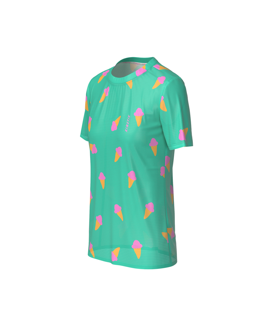 Maillots trail-running FALKON WOMEN HOLIDAY SERIES ICE CREAM DOT - 1 - kinetik