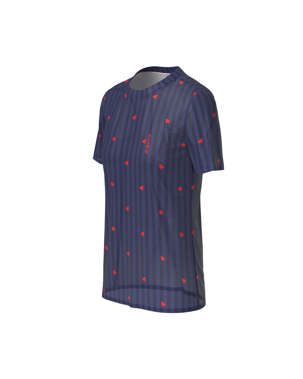 FALKON WOMEN LOVE STRIPE NAVY - Maillots trail-running - 1 - kinetik-adrenalink