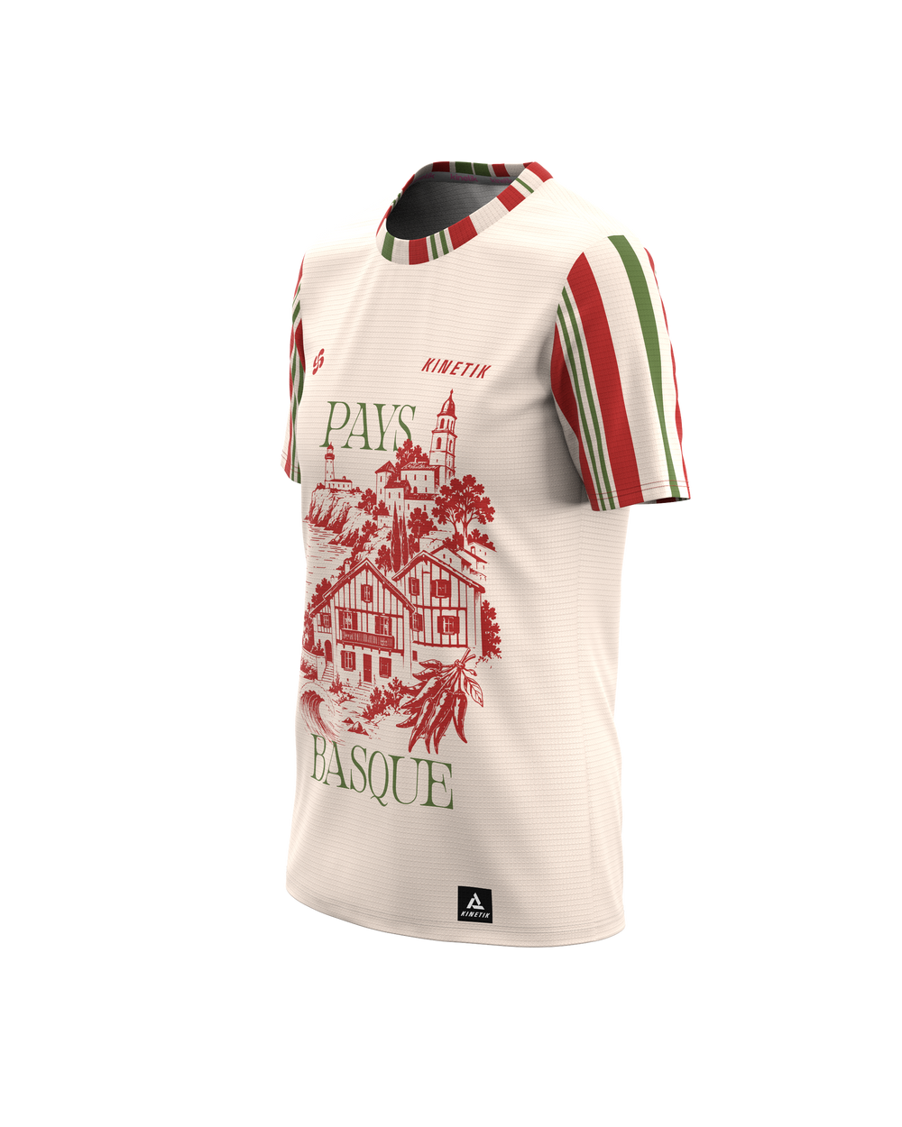 Maillots trail-running FALKON WOMEN PAYS BASQUE LANDSCAPE - 1 - kinetik