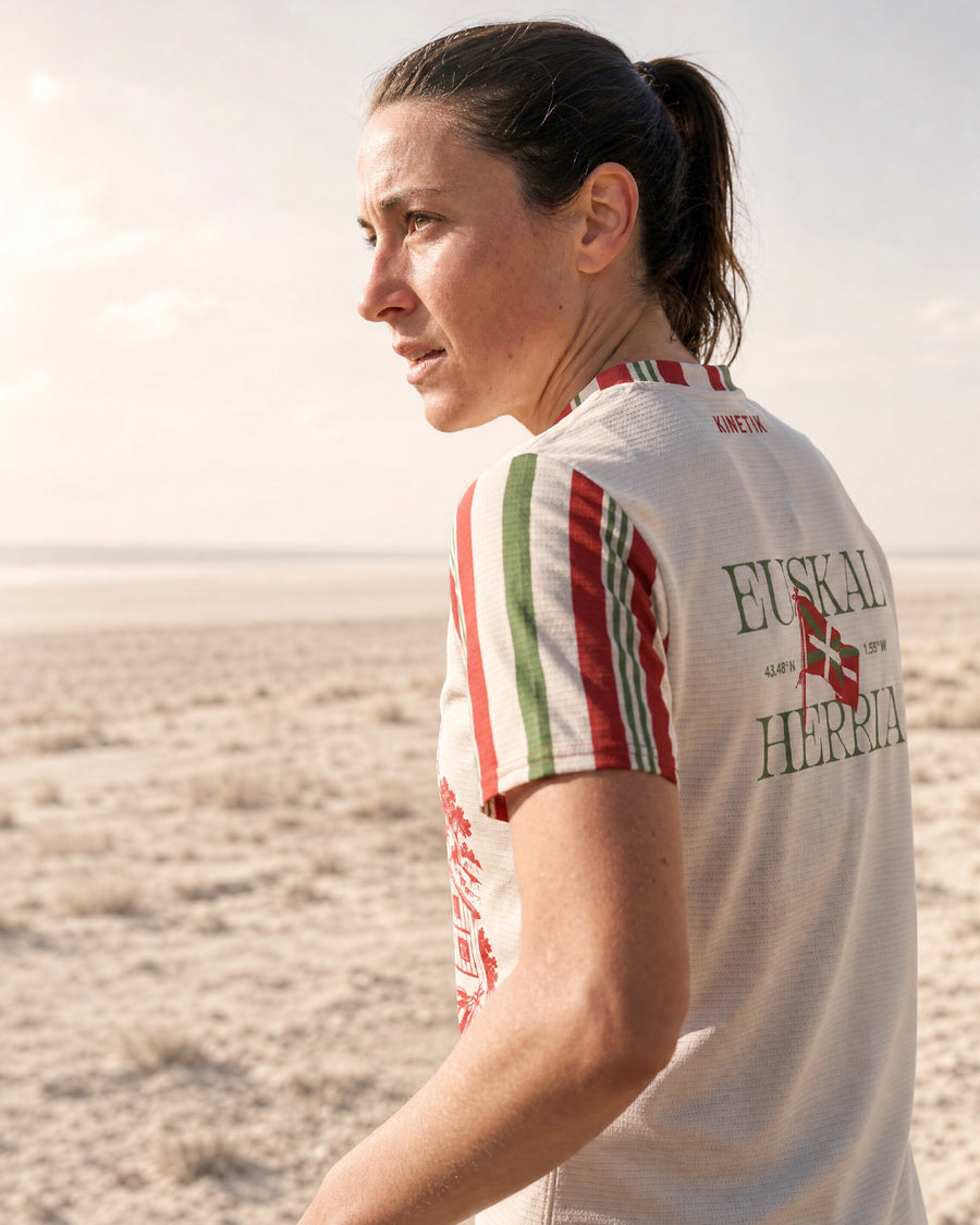 Maillots trail-running FALKON WOMEN PAYS BASQUE LANDSCAPE - 2 - kinetik