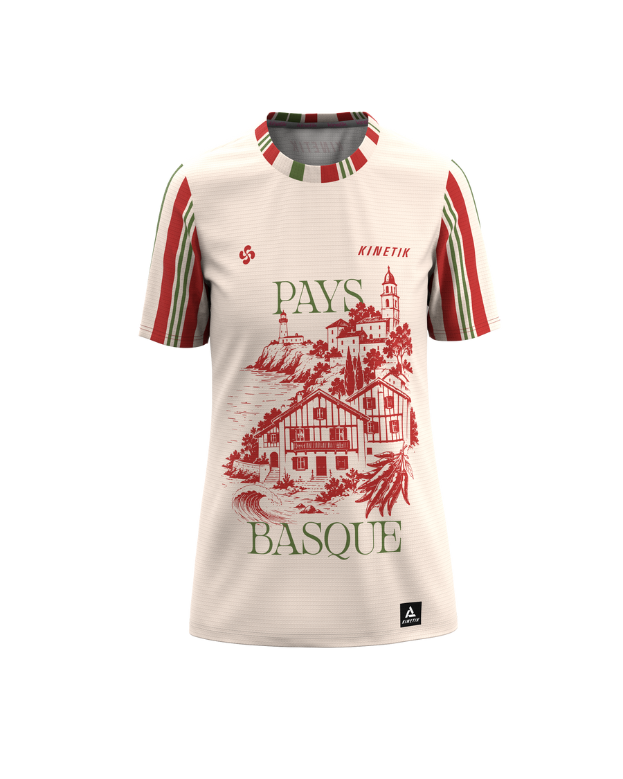 Maillots trail-running FALKON WOMEN PAYS BASQUE LANDSCAPE - 3 - kinetik