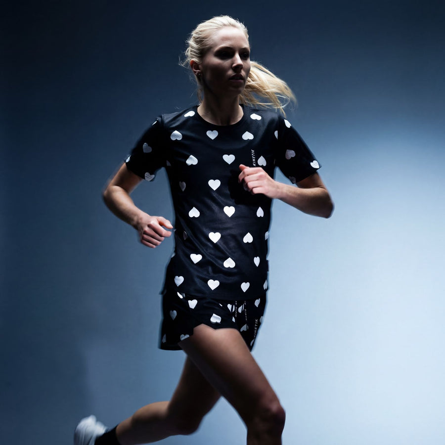 MAVRIK AR.90 WOMEN HEARTRUNNEUSE BLACK - Maillots trail-running - 3 - kinetik-adrenalink