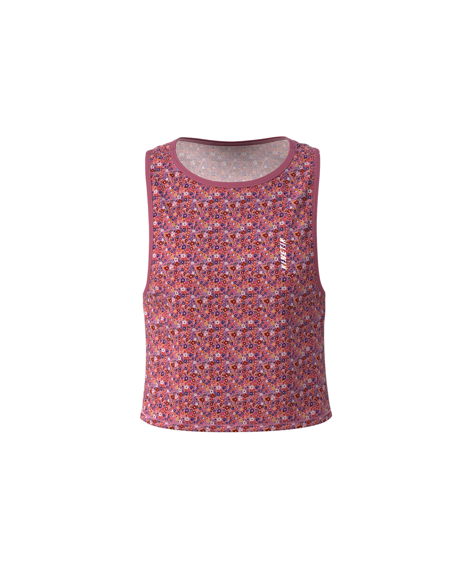 MAVRIK CROP TOP FLORAL CHERRY - Maillots trail-running - 3 - kinetik-adrenalink