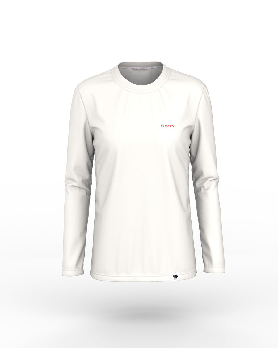Maillots trail-running MERINOWOOL WOMEN BASLAYER WHITE - 3 - kinetik