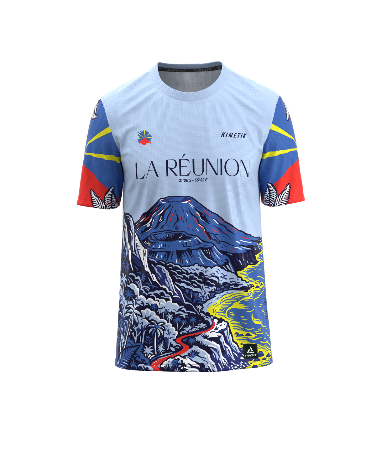 PRECOMMANDE - FALKON MEN LA REUNION - Maillots trail-running - 3 - kinetik-adrenalink