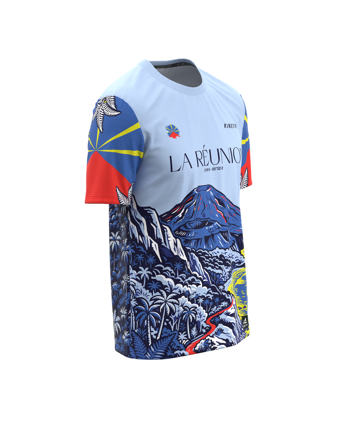 PRECOMMANDE - FALKON MEN LA REUNION - Maillots trail-running - 4 - kinetik-adrenalink