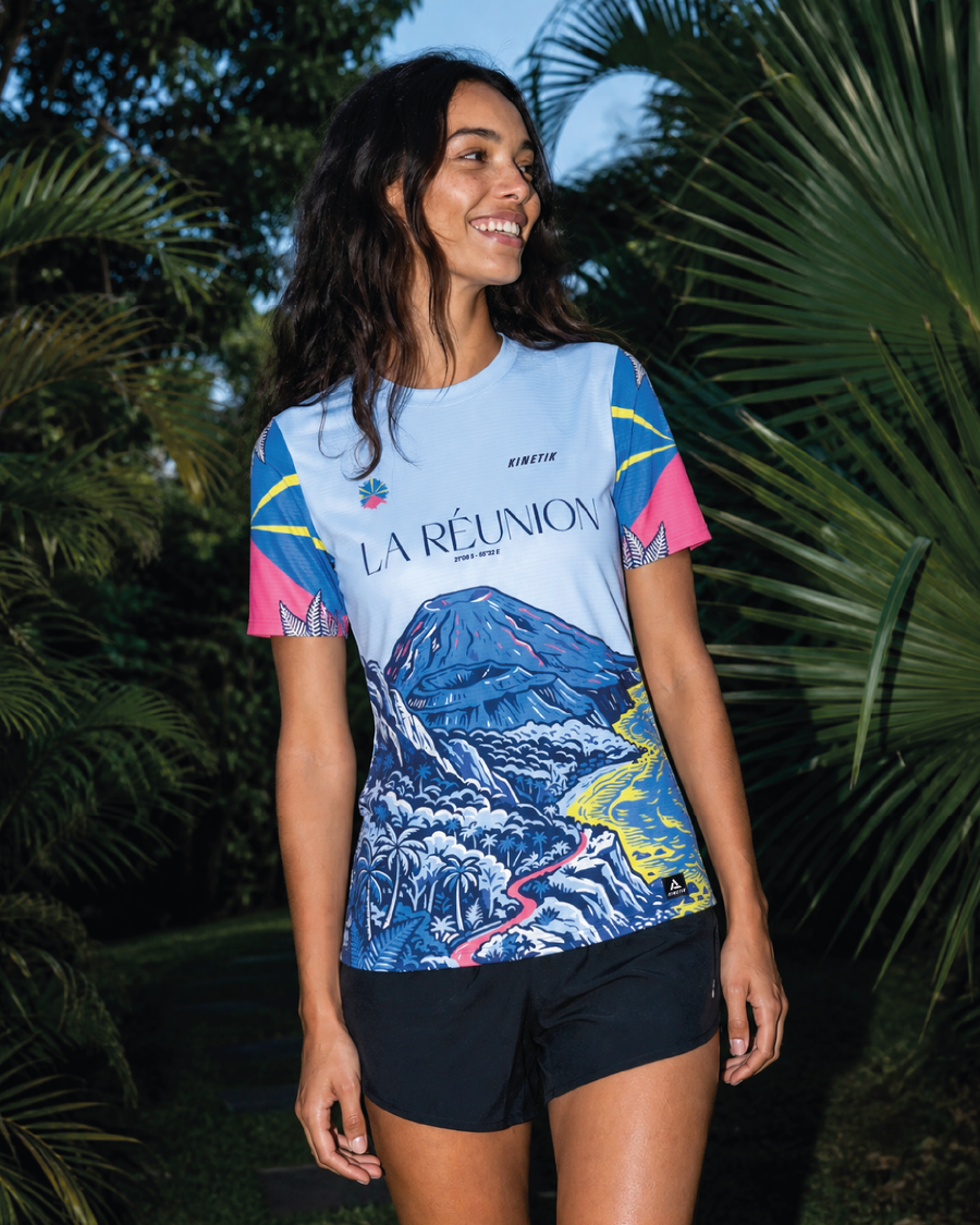 PRECOMMANDE - FALKON WOMEN LA REUNION - Maillots trail-running - 2 - kinetik-adrenalink