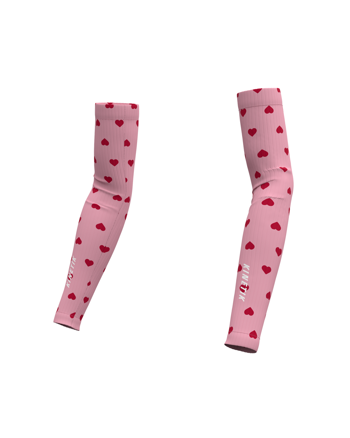 Manchettes trail-running ARMWARMERS HEARTRUNNEUSE ROSY - 2 - kinetik