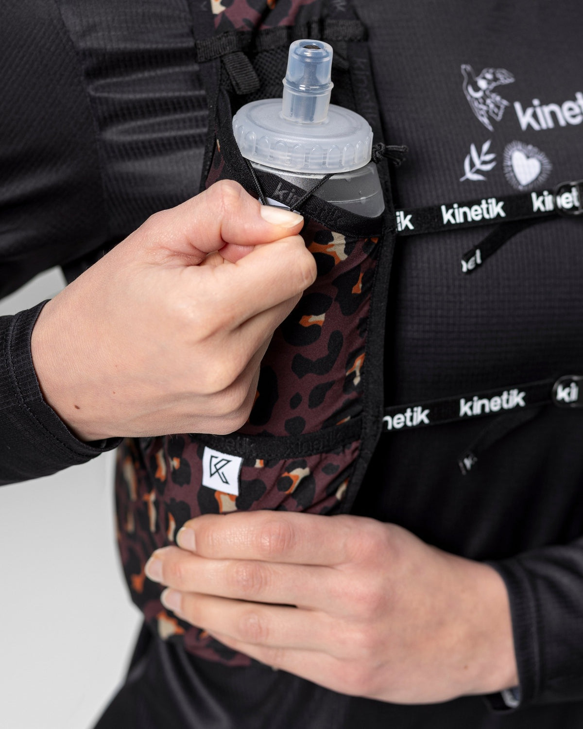 SAC RK7 LEOPARD CHOCO - Sacs Hydratation - sac d'hydratation trail-running homme femme - kinetik-adrenalink