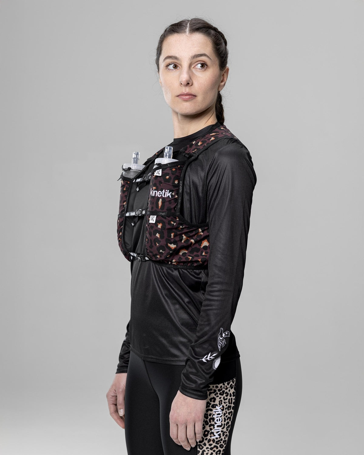 SAC RK7 LEOPARD CHOCO - Sacs Hydratation - sac d'hydratation trail-running homme femme - kinetik-adrenalink