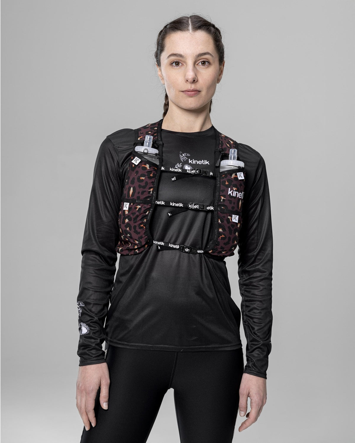 SAC RK7 LEOPARD CHOCO - Sacs Hydratation - sac d'hydratation trail-running homme femme - kinetik-adrenalink