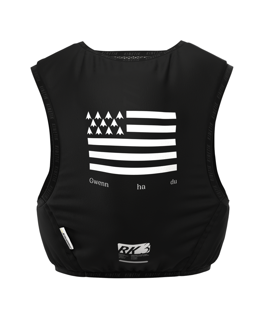 SAC RK3 RDK BZH FLAG BLACK - Sacs Hydratation - sac d'hydratation trail-running homme femme - kinetik-adrenalink
