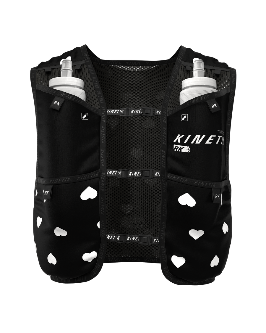 SAC RK3 HEARTRUNNEUSE BLACK - Sacs Hydratation - sac d'hydratation trail-running homme femme - kinetik-adrenalink