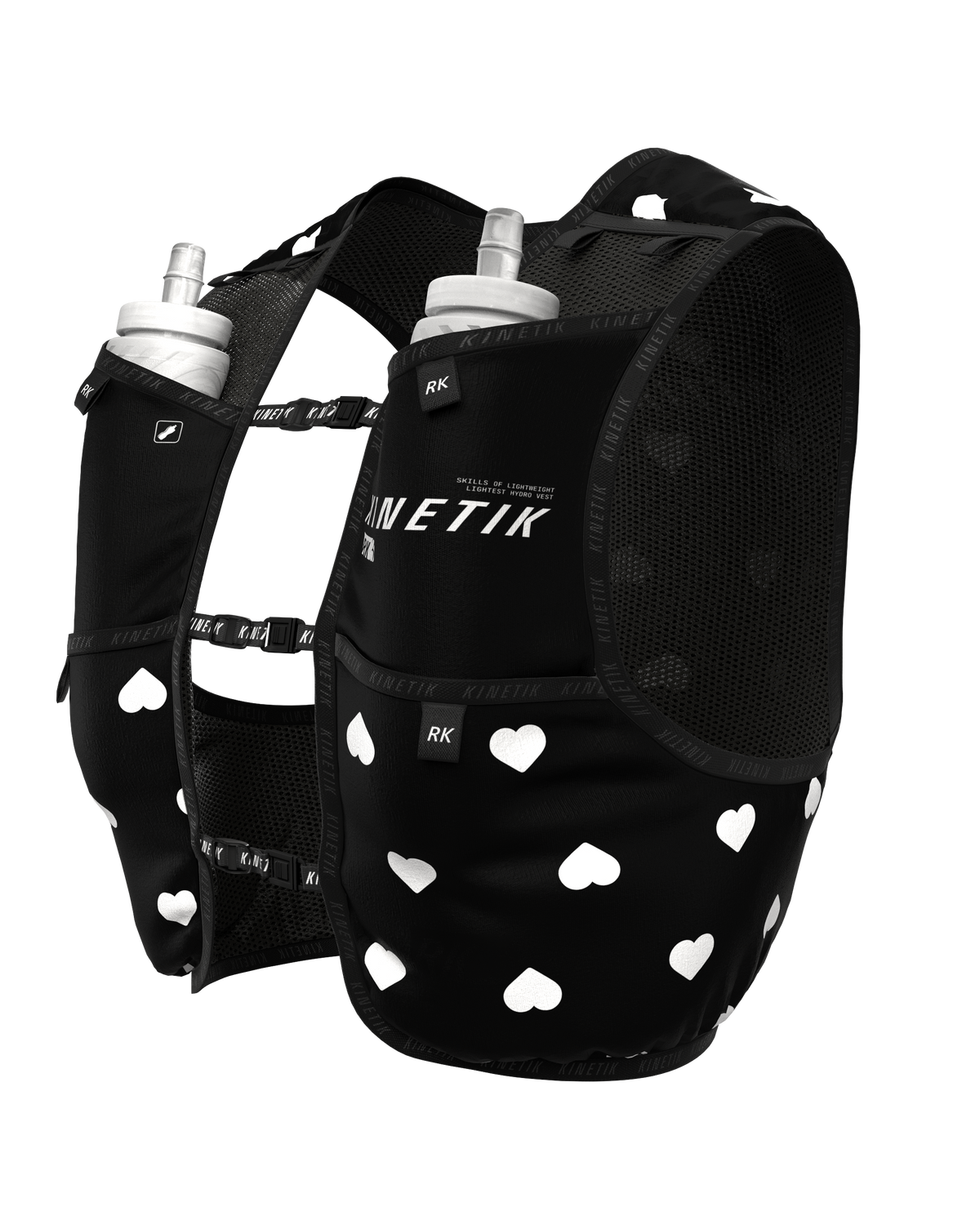 SAC RK3 HEARTRUNNEUSE BLACK - Sacs Hydratation - sac d'hydratation trail-running homme femme - kinetik-adrenalink