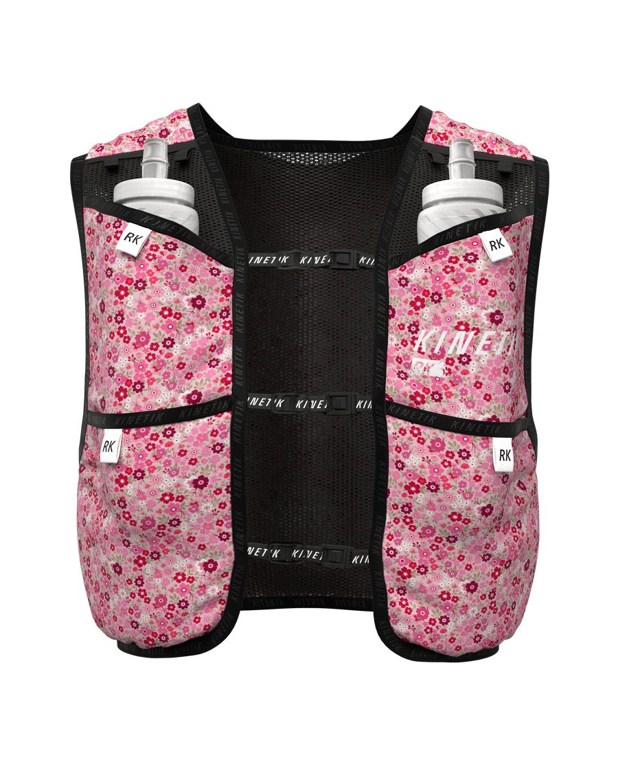 SAC RK3 FLORAL MELLOW ROSE - Sacs Hydratation - sac d'hydratation trail-running homme femme - kinetik-adrenalink