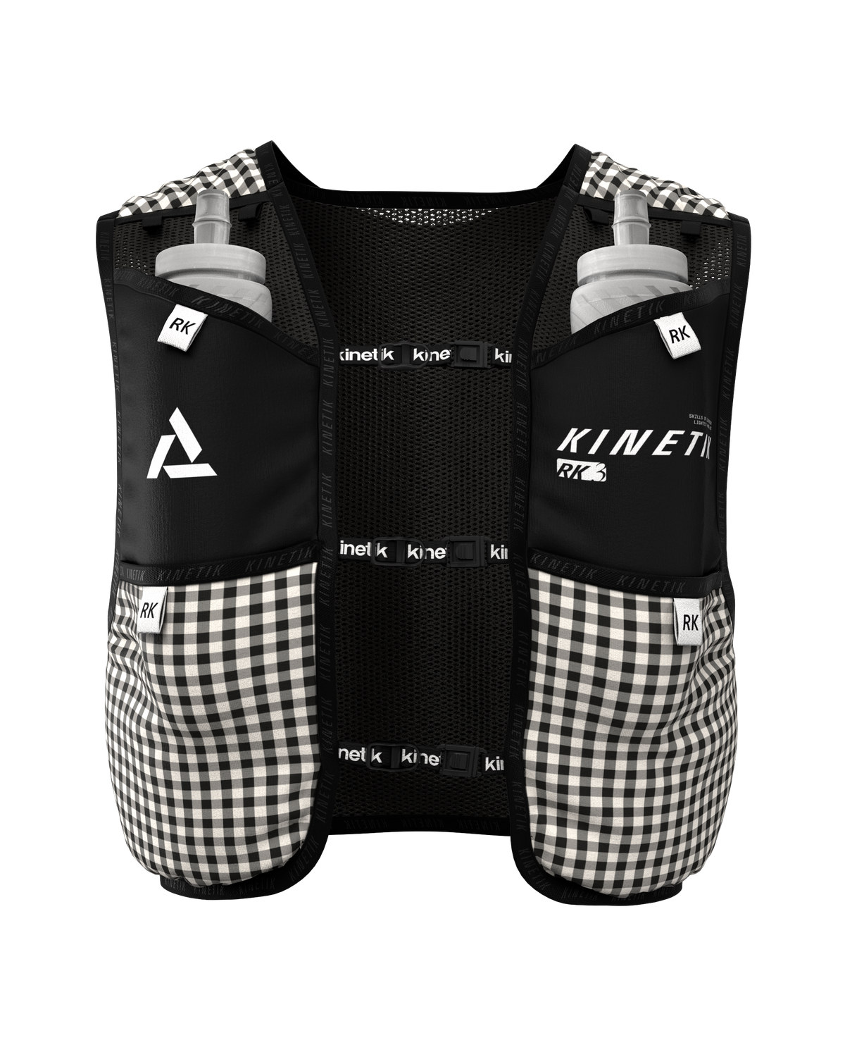 RK3 VICHY VELOURS BLACK - Sacs Hydratation - sac d'hydratation trail-running homme femme - kinetik-adrenalink