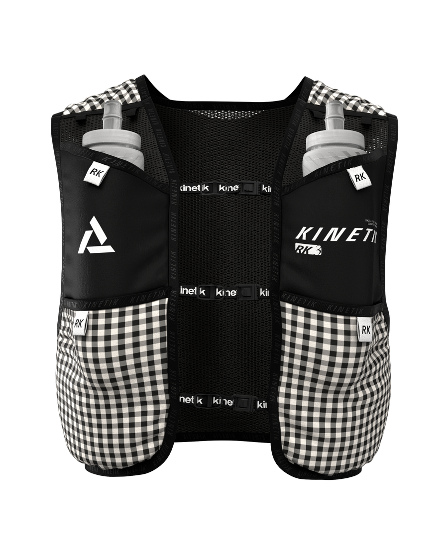 RK3 VICHY VELOURS BLACK - Sacs Hydratation - sac d'hydratation trail-running homme femme - kinetik-adrenalink