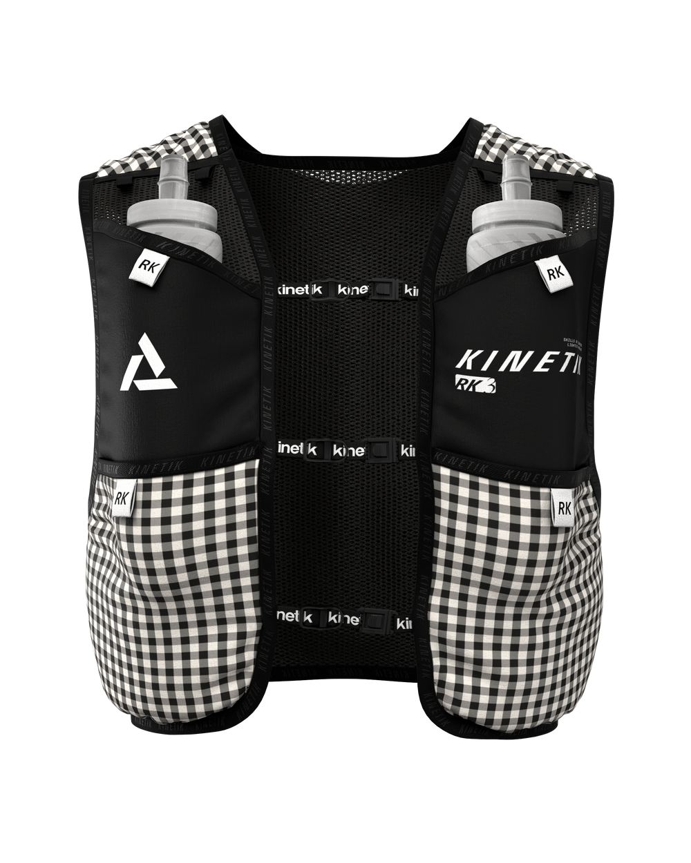SAC RK3 VICHY VELOURS BLACK - Sacs Hydratation - sac d'hydratation trail-running homme femme - kinetik-adrenalink