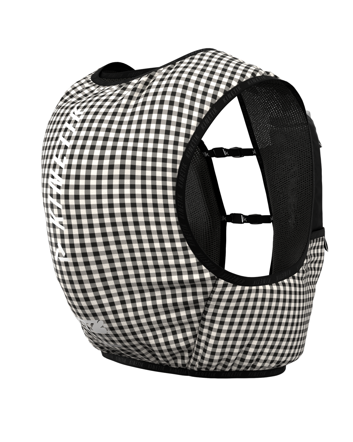 SAC RK3 VICHY VELOURS BLACK - Sacs Hydratation - sac d'hydratation trail-running homme femme - kinetik-adrenalink
