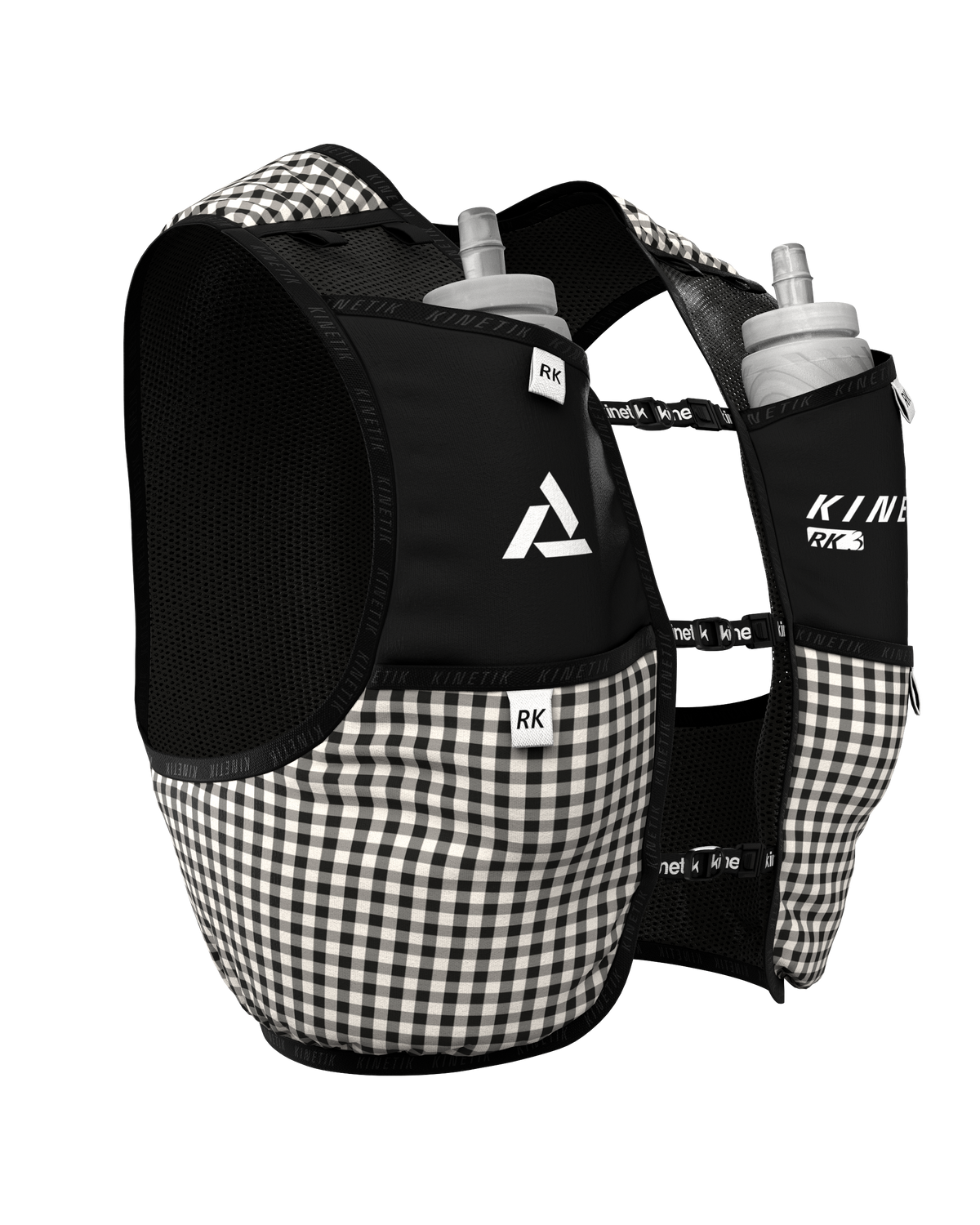 SAC RK3 VICHY VELOURS BLACK - Sacs Hydratation - sac d'hydratation trail-running homme femme - kinetik-adrenalink