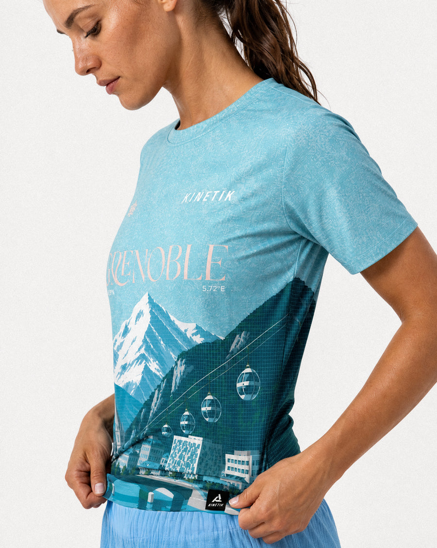 PRECOMMANDE - FALKON WOMEN GRENOBLE - Maillots trail-running - 2 - kinetik-adrenalink