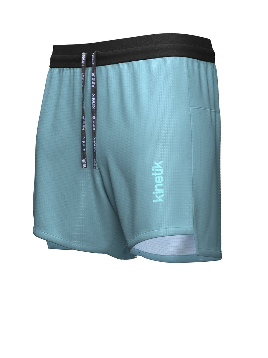 AEROK 6 SOMKEY GREEN MEN-Shorts-Short trail-running homme multipoche-kinetik-adrenalink
