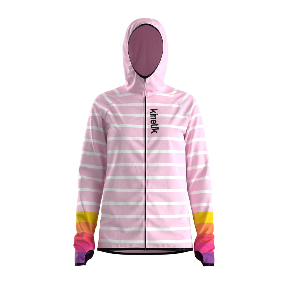 JACKET WOMEN SPEKTRAIL OCEANIK SEA PINK - Vestes - Veste trail-running femme - kinetik-adrenalink