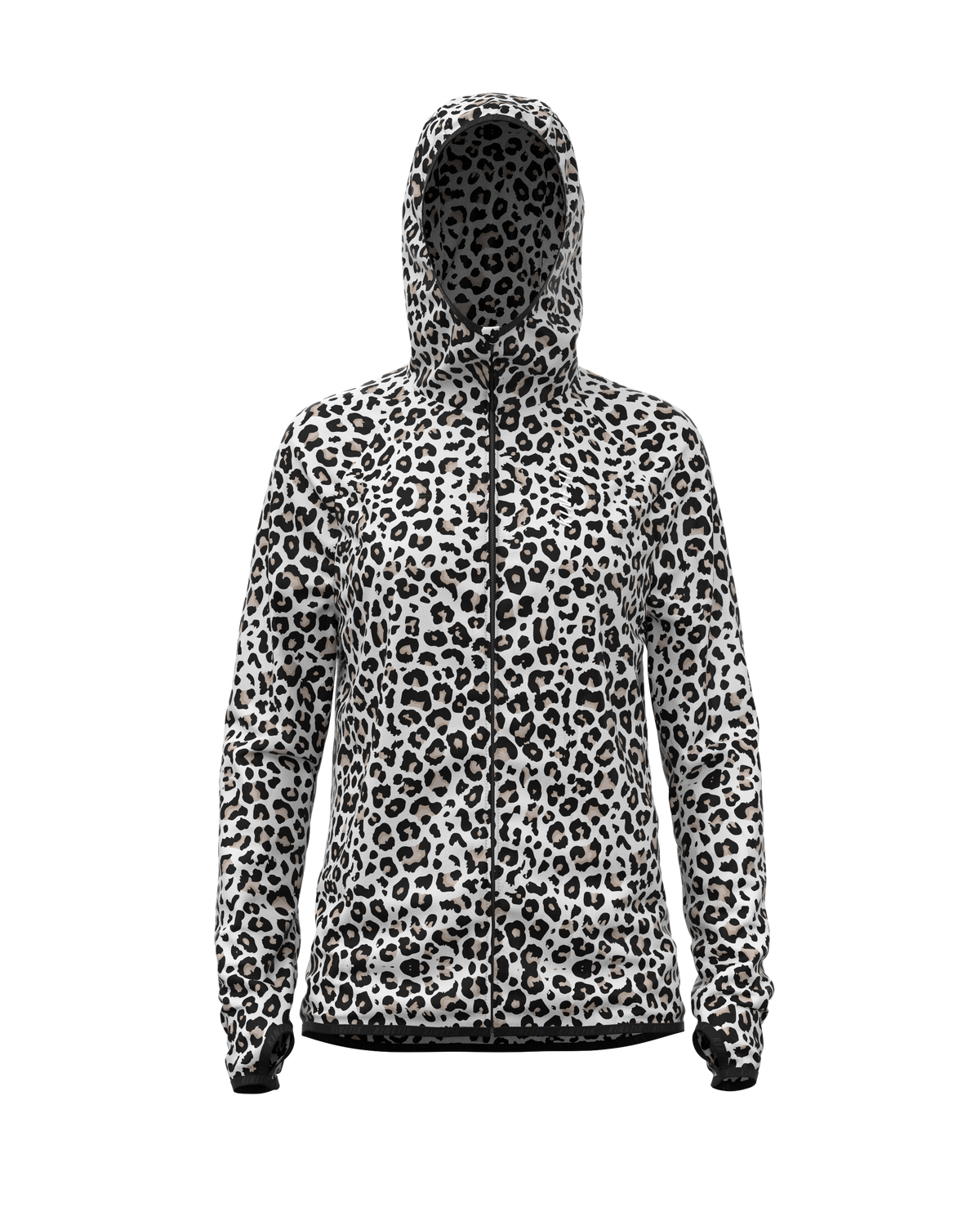 JACKET WOMEN SPEKTRAIL LEOPARD SNOW - Vestes - Veste trail-running femme - kinetik-adrenalink