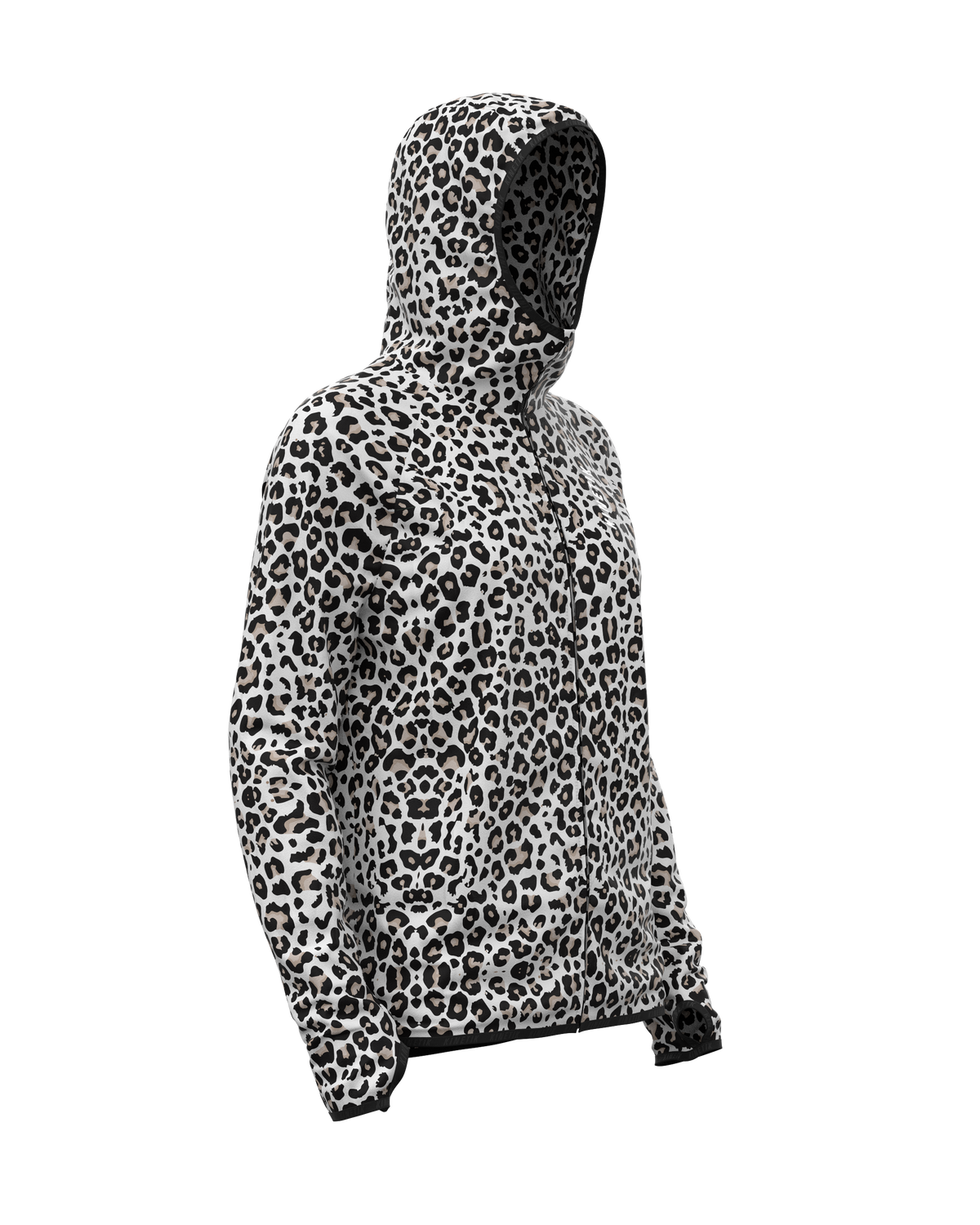 JACKET WOMEN SPEKTRAIL LEOPARD SNOW - Vestes - Veste trail-running femme - kinetik-adrenalink