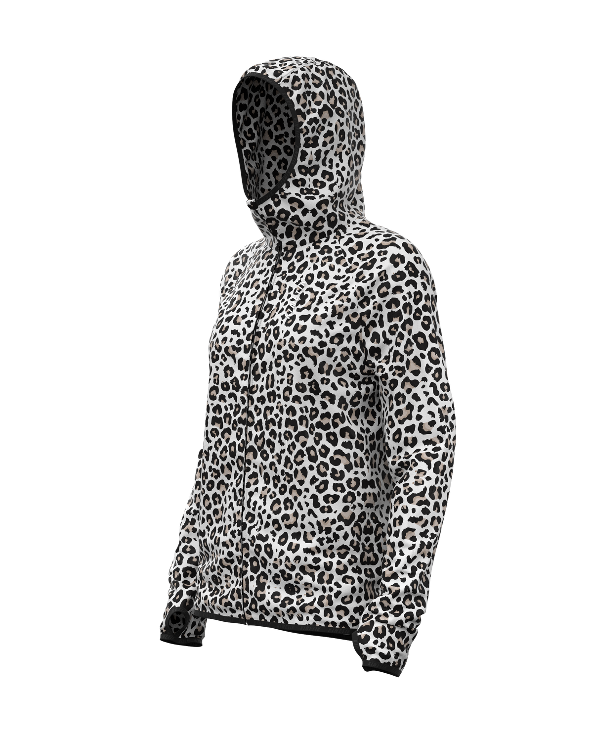 JACKET WOMEN SPEKTRAIL LEOPARD SNOW - Vestes - Veste trail-running femme - kinetik-adrenalink