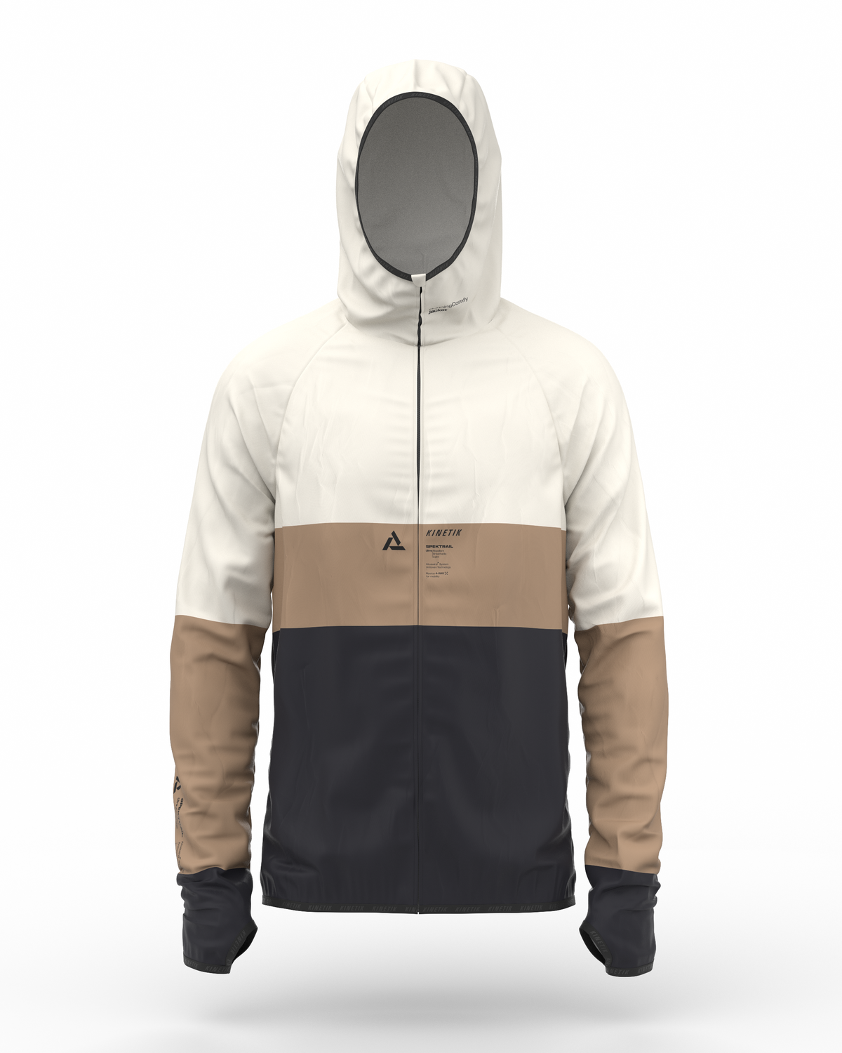 JACKET MEN SPEKTRAIL MACADAMIA-Vestes-veste homme trail-running-kinetik-adrenalink
