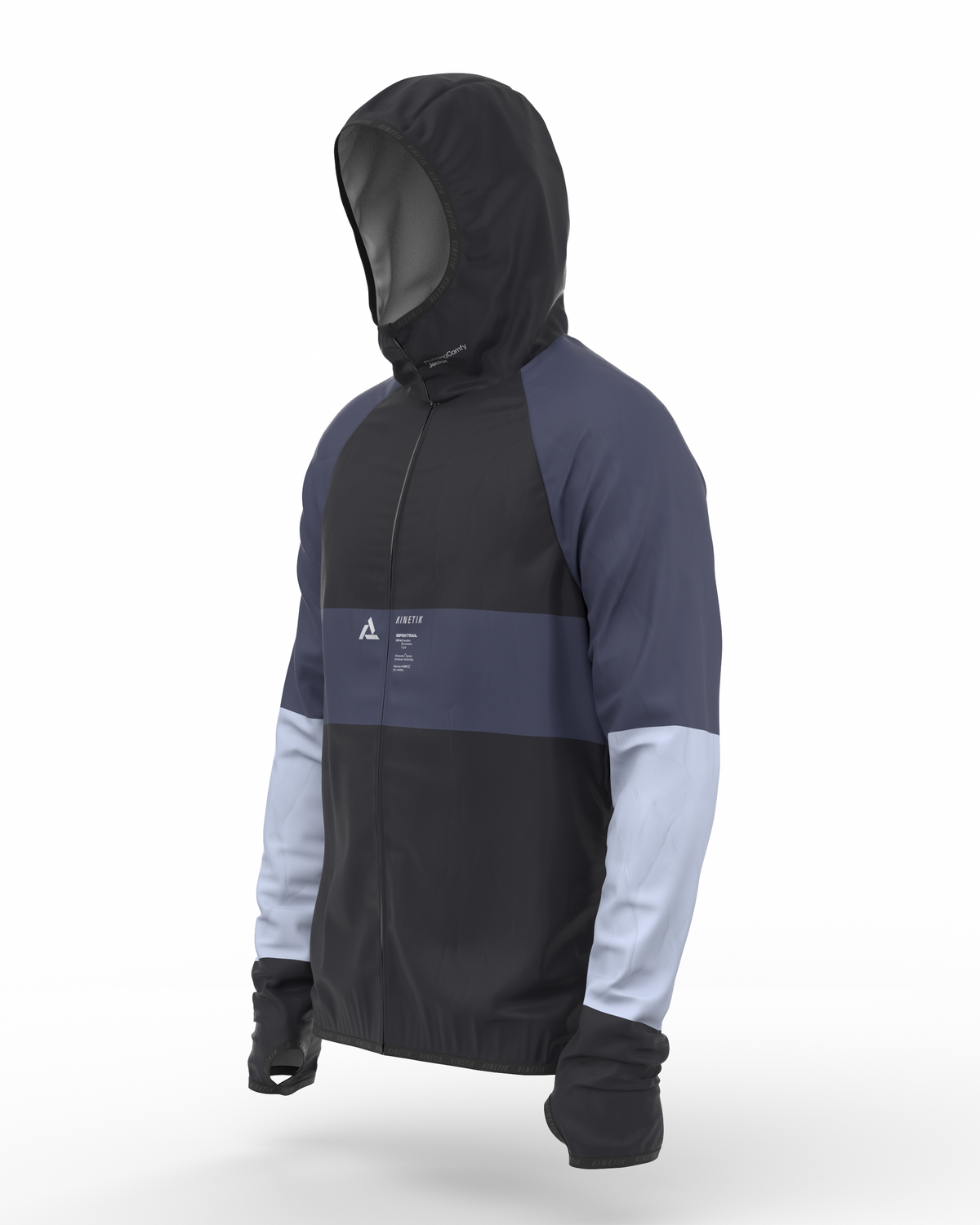 JACKET MEN SPEKTRAIL PIRATE BLACK-Vestes-veste homme trail-running-kinetik-adrenalink