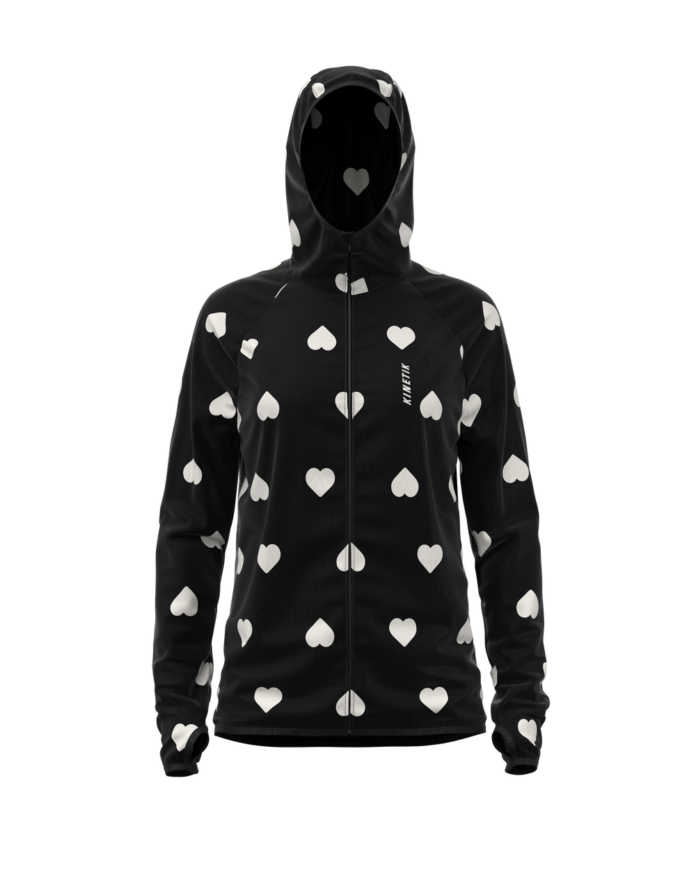 JACKET WOMEN SPEKTRAIL HEARTRUNNEUSE BLACK - Vestes - Veste trail-running femme - kinetik-adrenalink