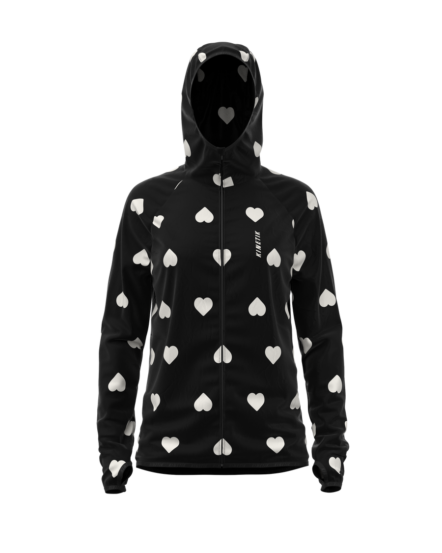 JACKET WOMEN SPEKTRAIL HEARTRUNNEUSE BLACK - Vestes - Veste trail-running femme - kinetik-adrenalink