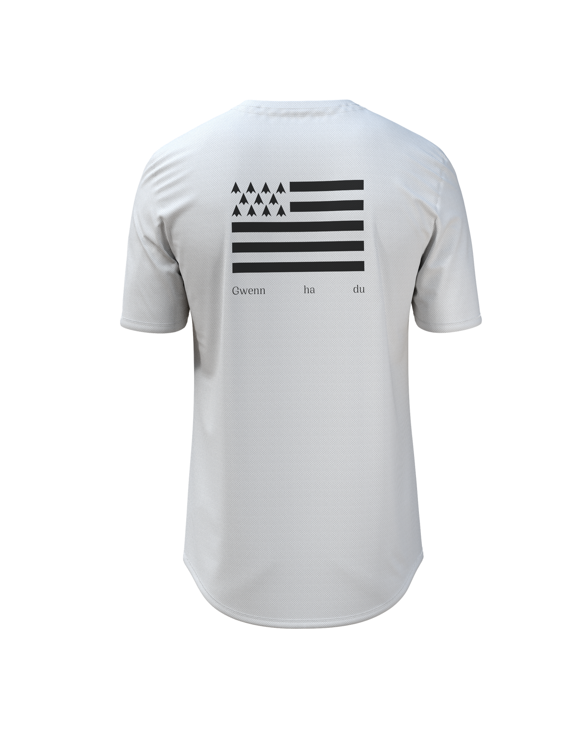 STRINGER RDK BZH FLAG WHITE-Tee-shirts-maillot manches courtes trail-running homme-kinetik-adrenalink