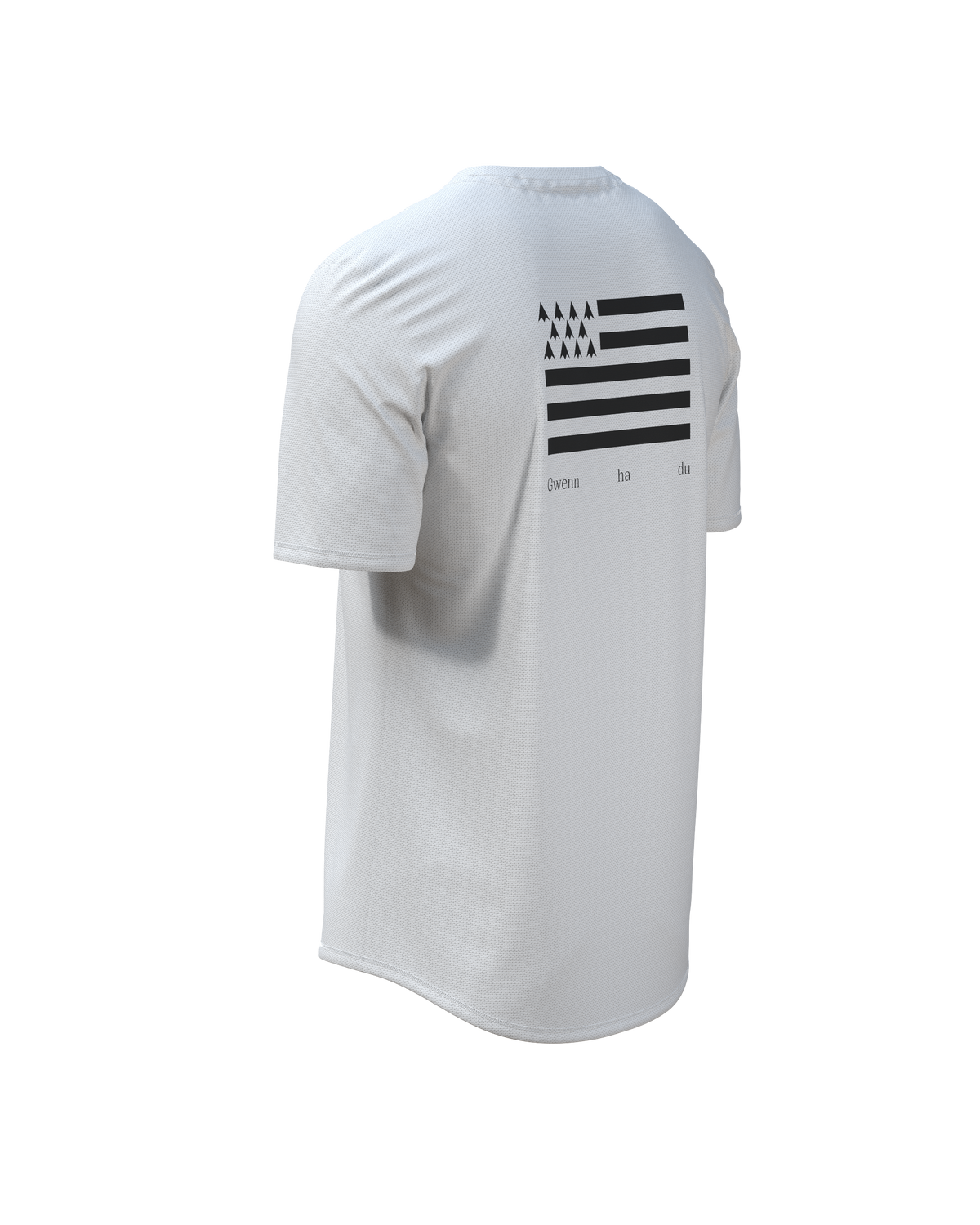 STRINGER RDK BZH FLAG WHITE-Tee-shirts-maillot manches courtes trail-running homme-kinetik-adrenalink