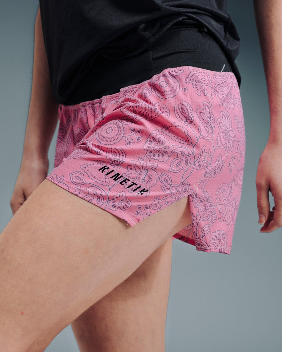 Shorts trail-running AEROK 5 BANDANA ROSY - 2 - kinetik