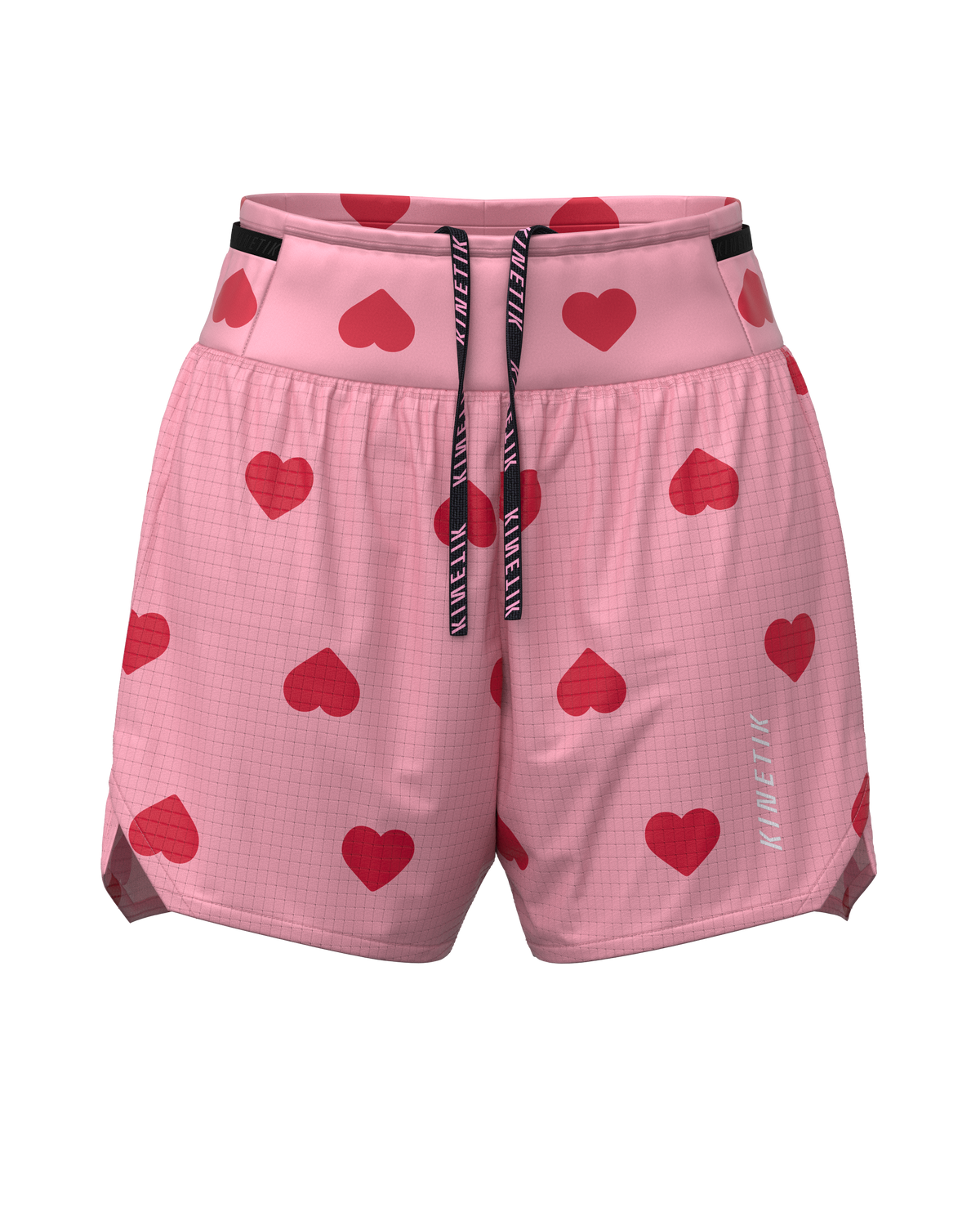 Shorts trail-running AEROK 5 WOMEN HEARTRUNNEUSE ROSY - 2 - kinetik
