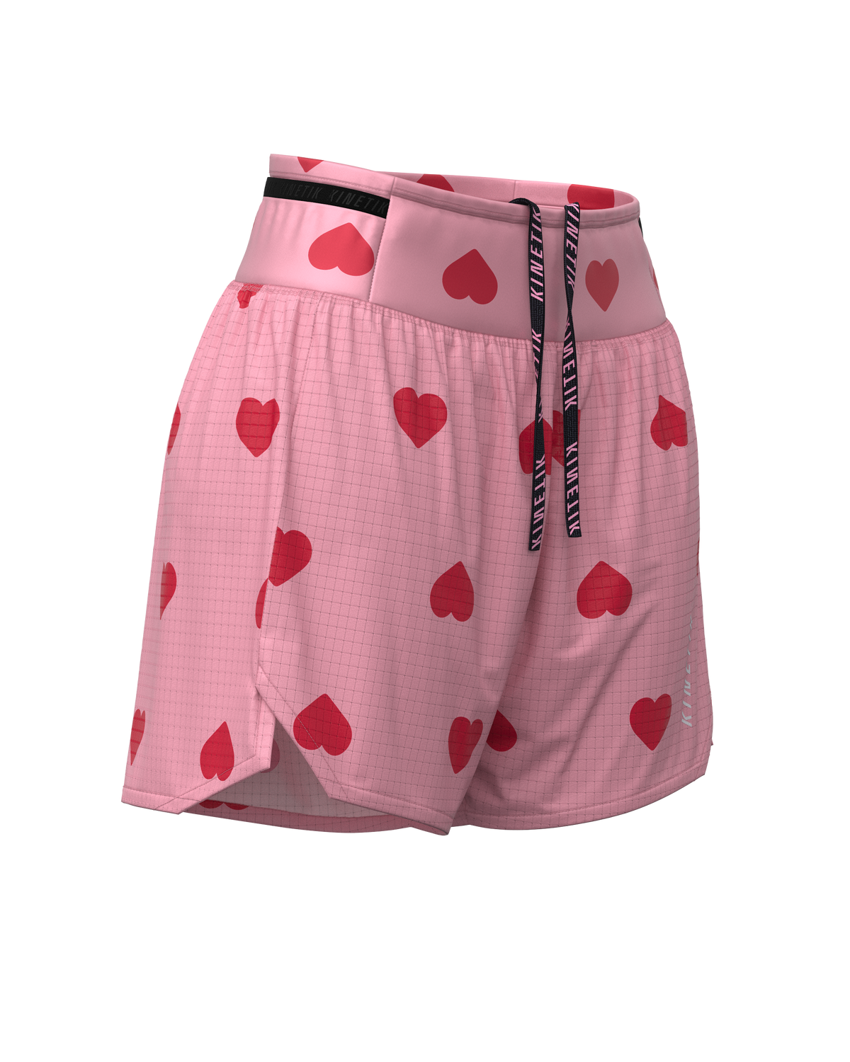 Shorts trail-running AEROK 5 WOMEN HEARTRUNNEUSE ROSY - 3 - kinetik