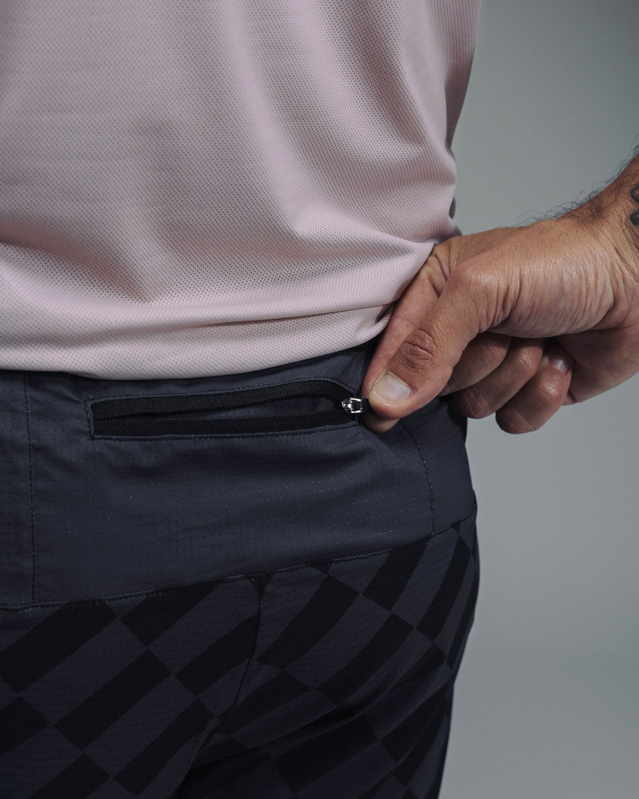 Shorts trail-running AEROK 6 MEN DAMIER - 3 - kinetik