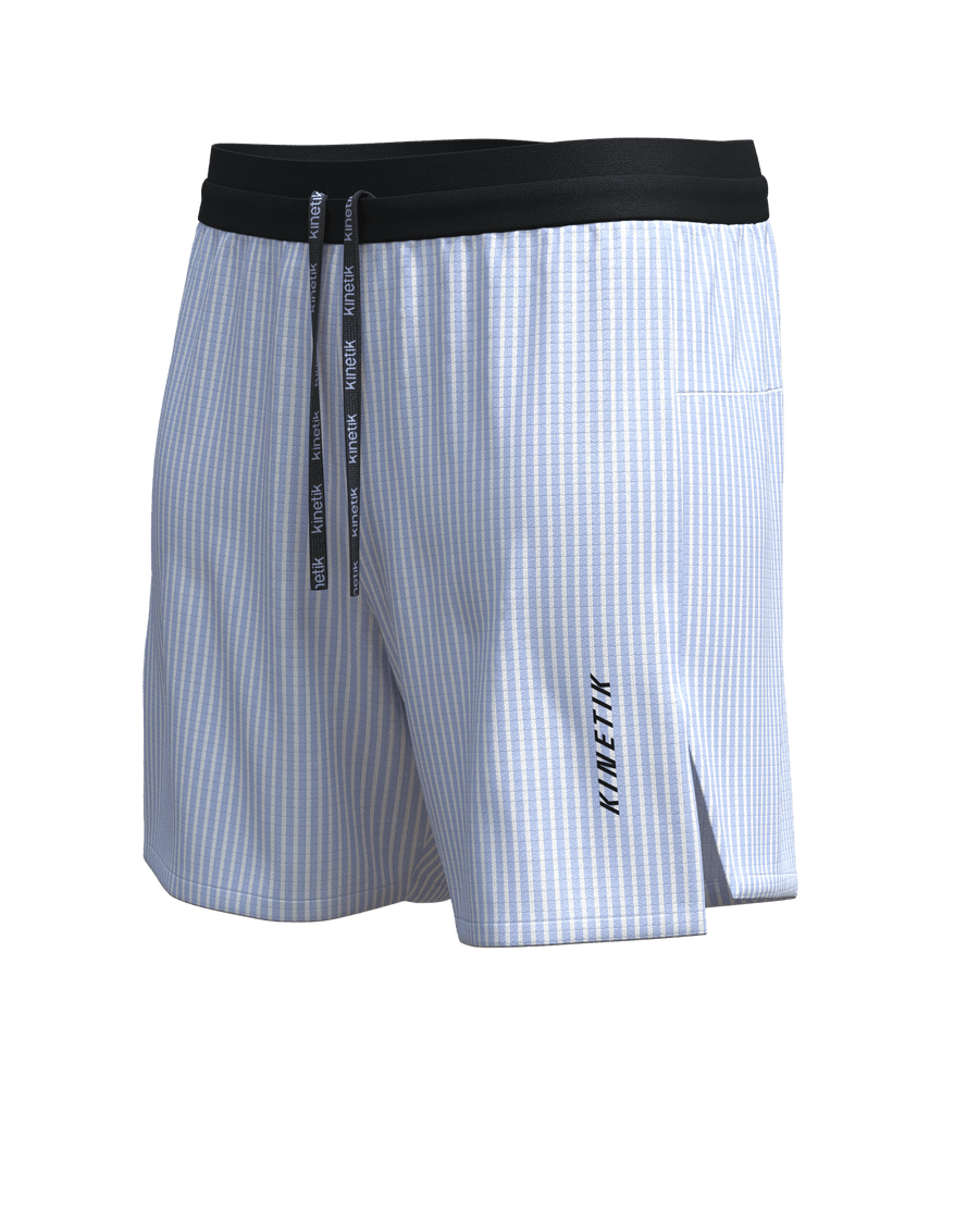 Shorts trail-running AEROK 6 MEN STRIPE ICE MELT - 1 - kinetik